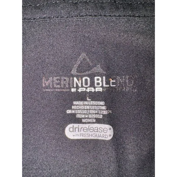 Paradox Merino Blend 1/4 Zip Pullover Top Size L - Picture 6 of 8